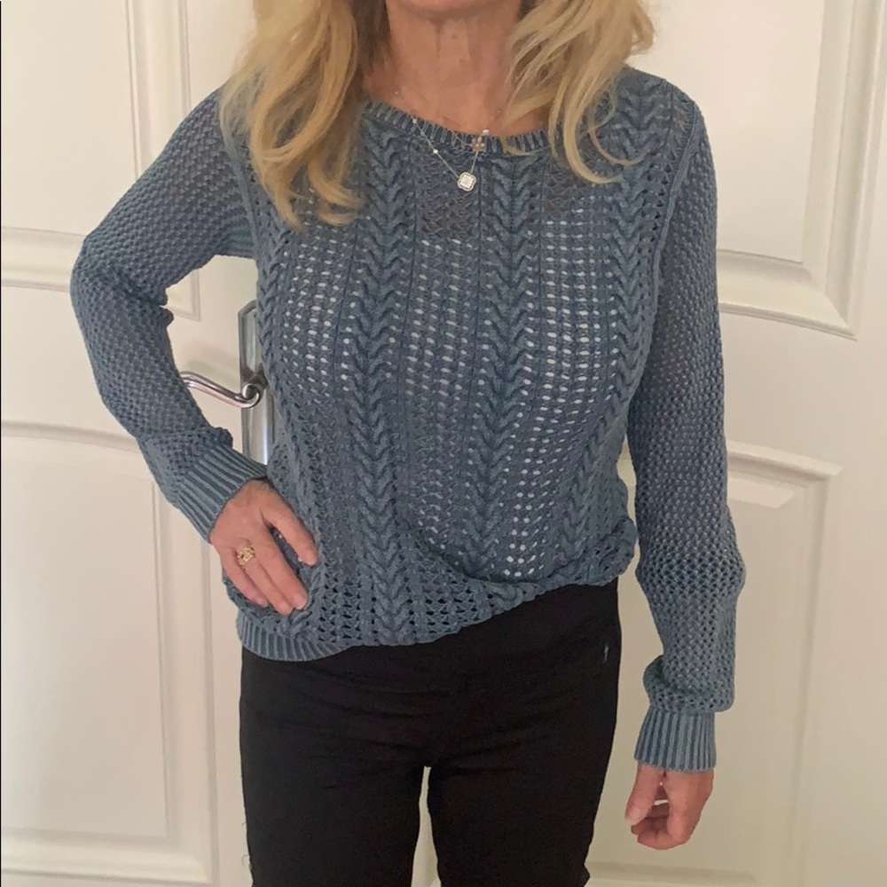Indigo Blue Knit Sweater